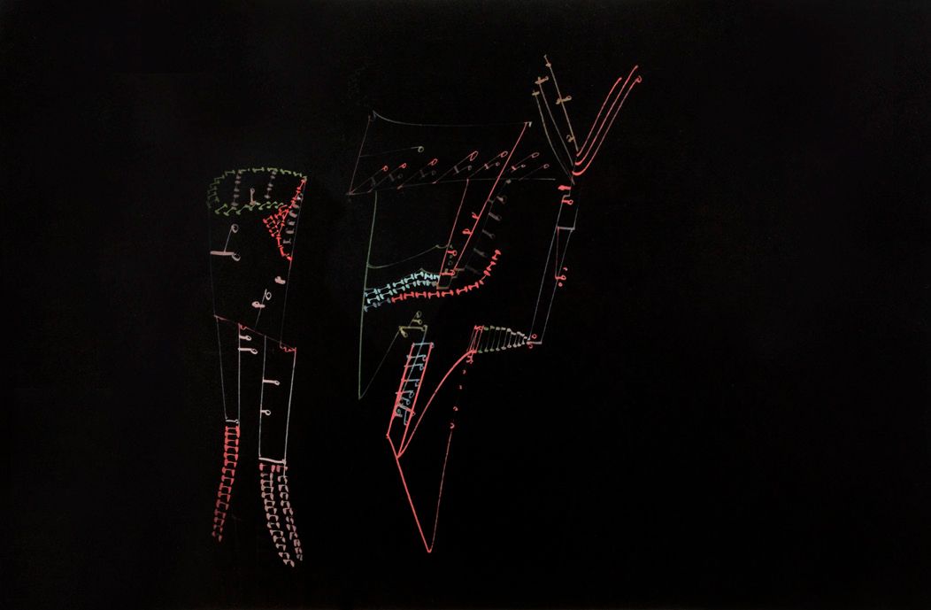 FREDERICK SOMMER (1905-1999) 
Untitled, 1949

Glue colour drawing on black paper&hellip;