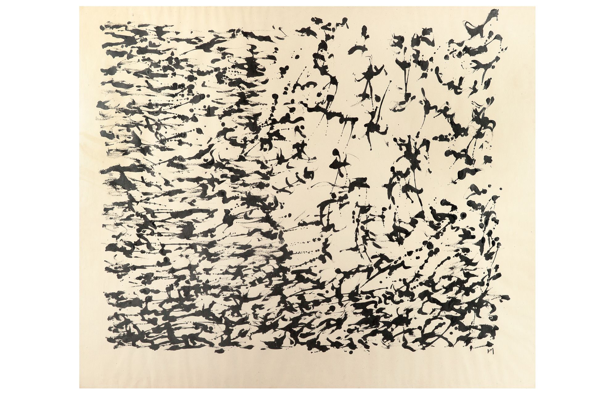 HENRI MICHAUX (1899-1984) 
Sans titre

Ink on paper, monogrammed lower right 

1&hellip;