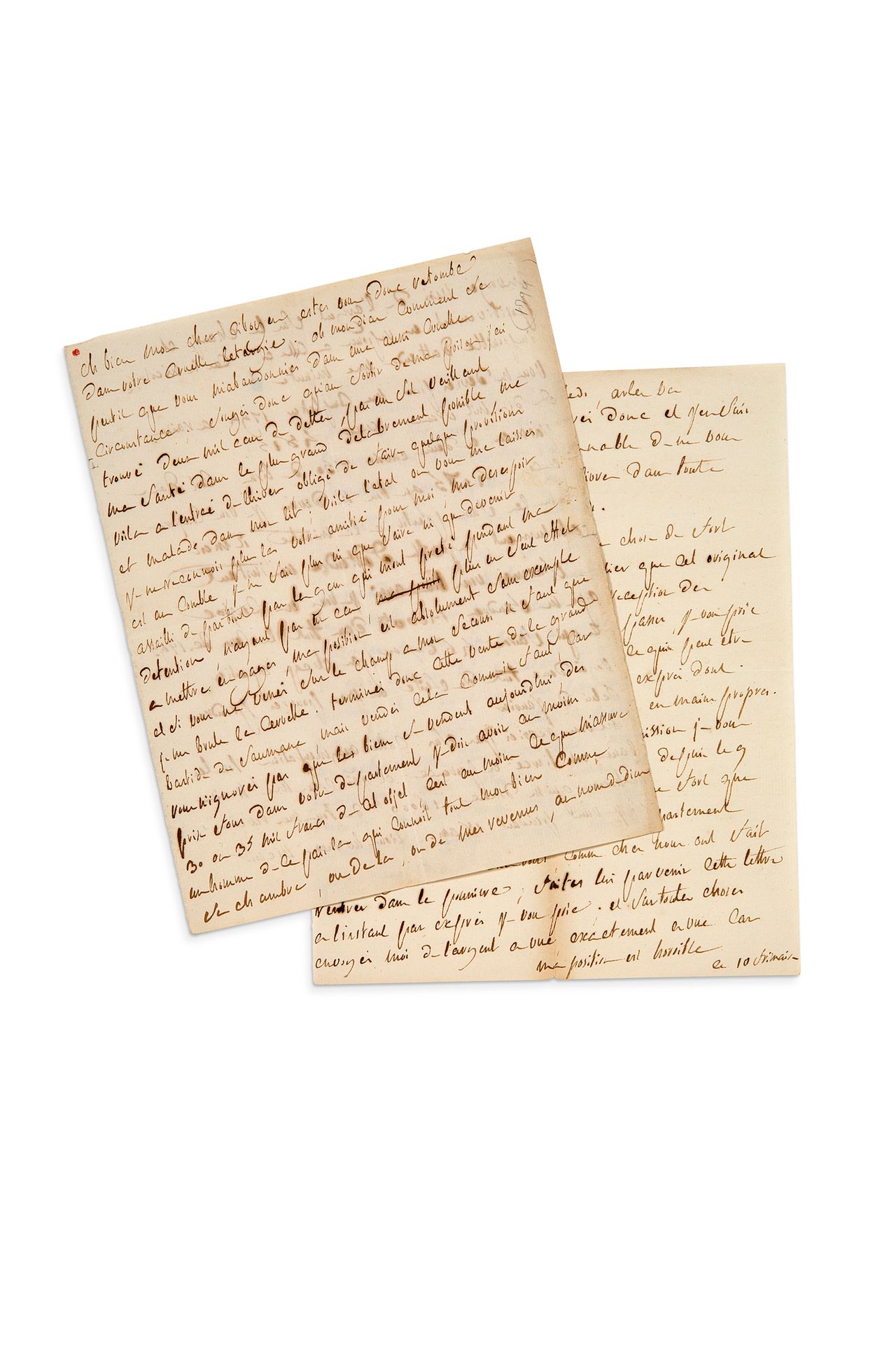 SADE Donatien-Alphonse, marquis de (1740-1814) Autograph letter addressed to his&hellip;
