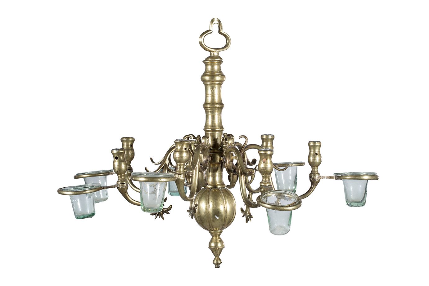 Null SMALL SYNAGOGUE LUSTRE in bronze, with seven removable arms of light.
Turne&hellip;