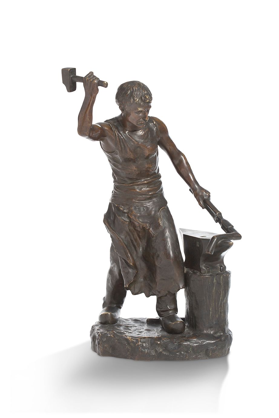 Henryk II KOSSOWSKI (1855-1921) "Blacksmith"
Bronze with brown patina
Signed "Ko&hellip;