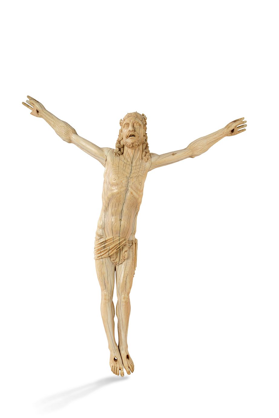 Null 
+ CHRISTUS aus Elfenbein geschnitzt. Der Kopf ist zum Himmel erhoben, mit &hellip;