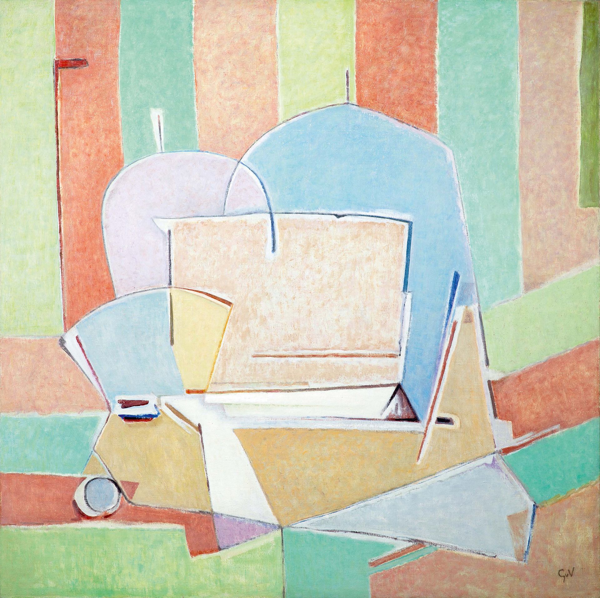 Geer van VELDE (1898 - 1977) 
Composición, c. 1961

Óleo sobre lienzo, firmado c&hellip;