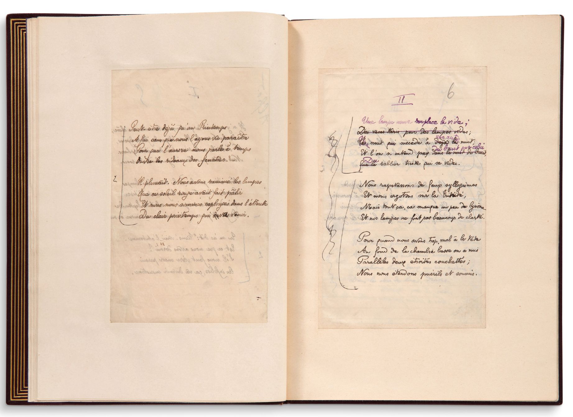 GIDE André (1869-1951) Les poésies d'André Walter，吉德最早的文本之一的签名手稿，1892年。亲笔手稿，是他全部&hellip;