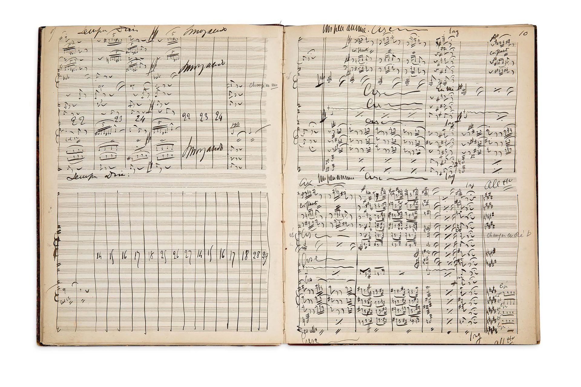 BIZET Georges (1838-1875) MANUSCO MUSICAL autografiado "Georges Bizet", Obertura&hellip;