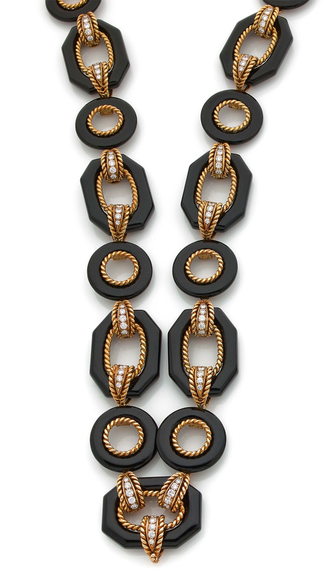 VAN CLEEF & ARPELS Parure composée d'un collier et d'un bracelet pouvant se port&hellip;