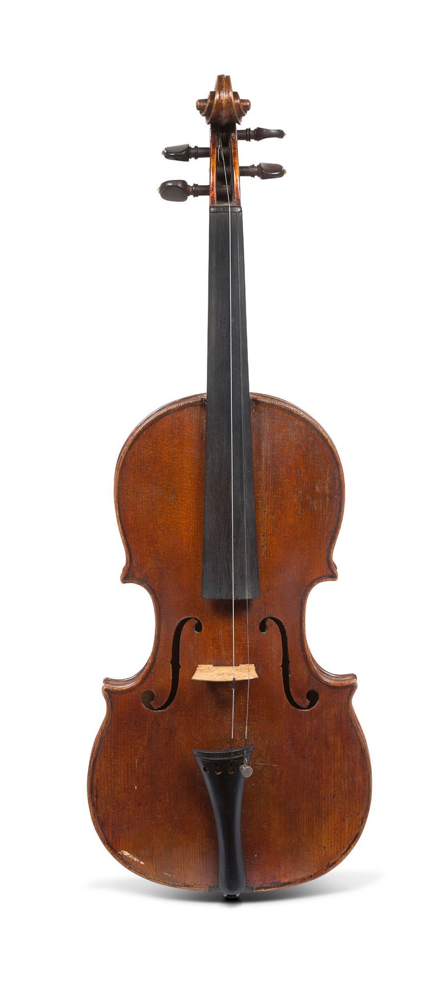 Null 18世纪末的法国小提琴，F.Sirjean的作品，从挡板上可以看到制作者的铁印。
顶部有轻微的修复。359毫米。