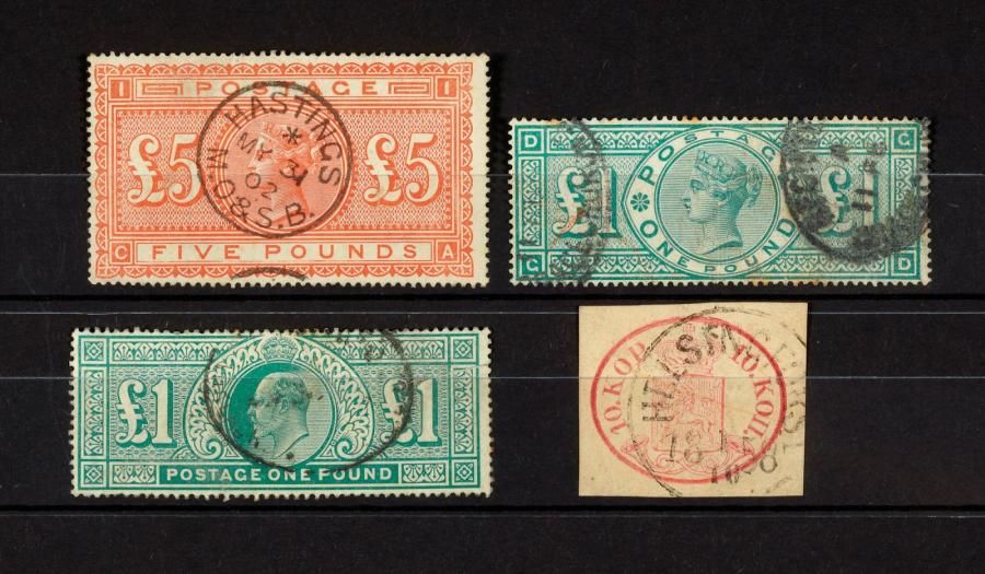 Étranger divers Ensemble de timbres-poste anciens oblitérés de divers pays dont &hellip;