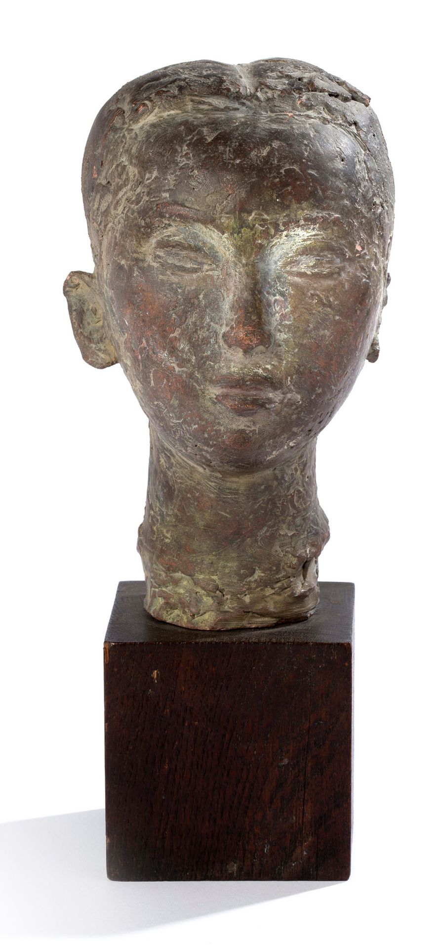 Vũ Cao Đàm (1908-2000) 
Tête de jeune garçon, circa 1945-1950

Terracotta, signe&hellip;