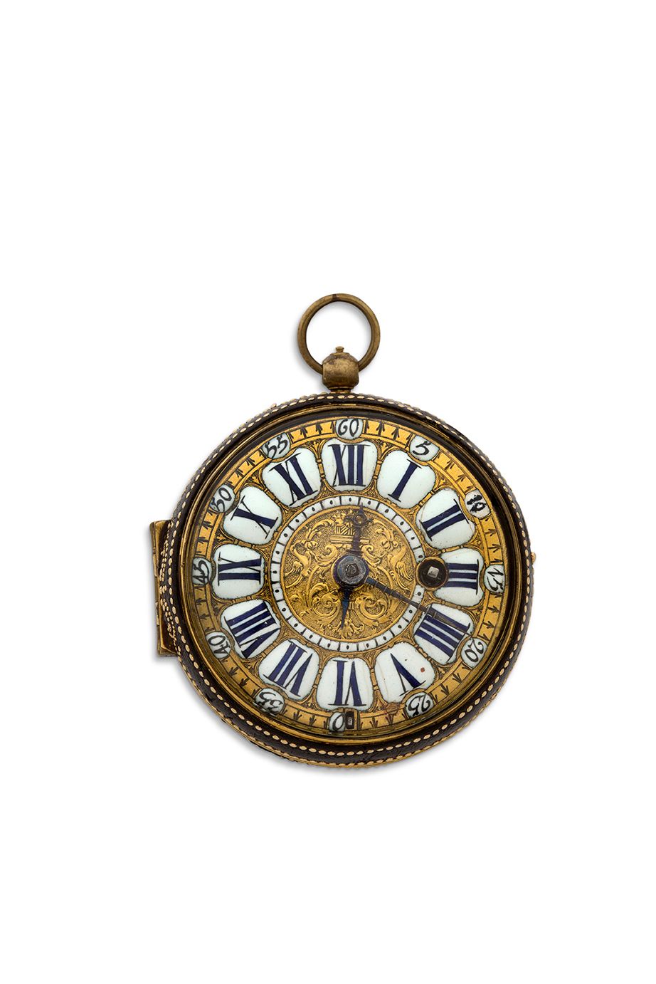 DUQUESNE, Paris 
Reloj de cebolla de metal dorado completamente enfundado en cue&hellip;
