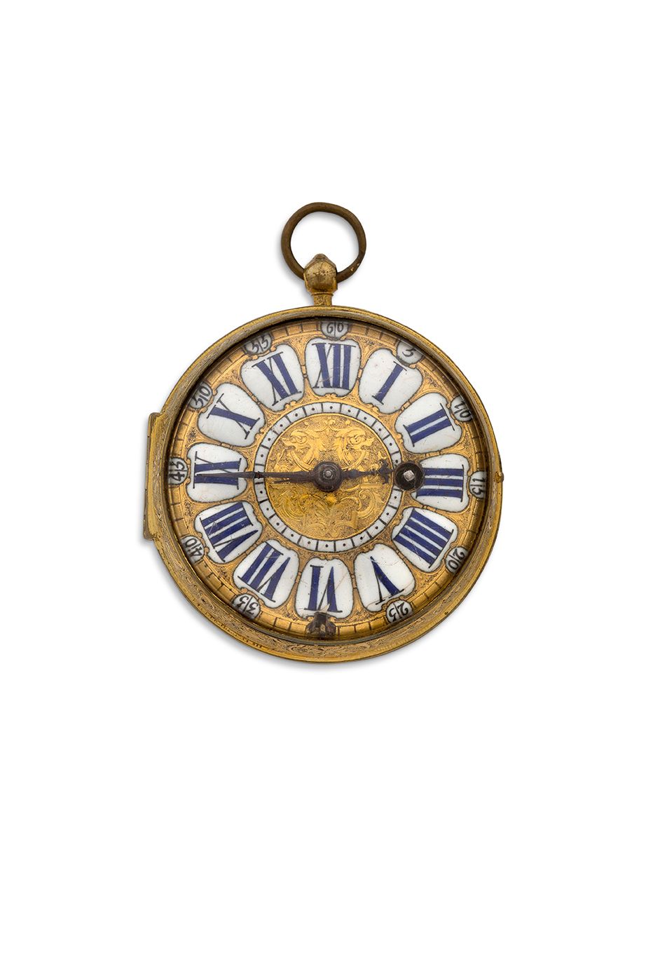 THURET, Paris 
Reloj cebolla de metal dorado



Caja con bisagras (falta el pasa&hellip;