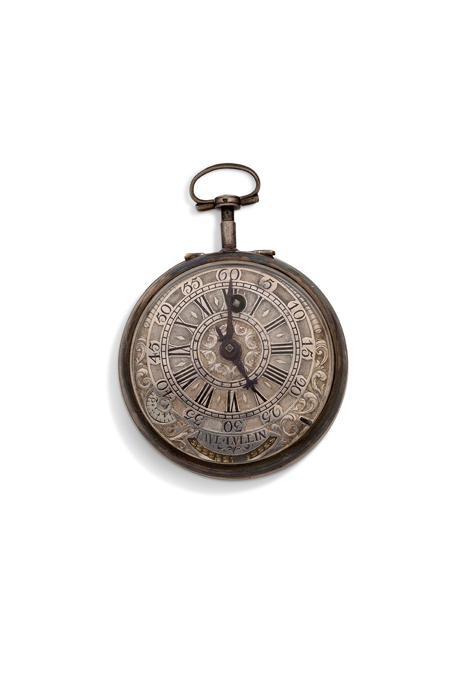 PAUL LULLIN 
Reloj de plata con péndulo



Caja con bisagras, fondo transparente&hellip;