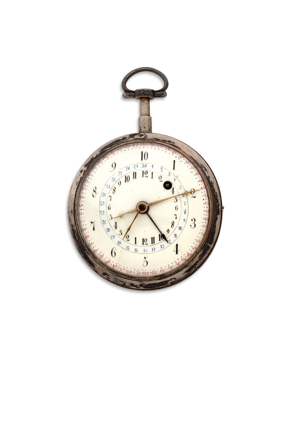 COURVOISIER, Paris 
No. 653



Rivoluzionario orologio d'argento con doppia lett&hellip;