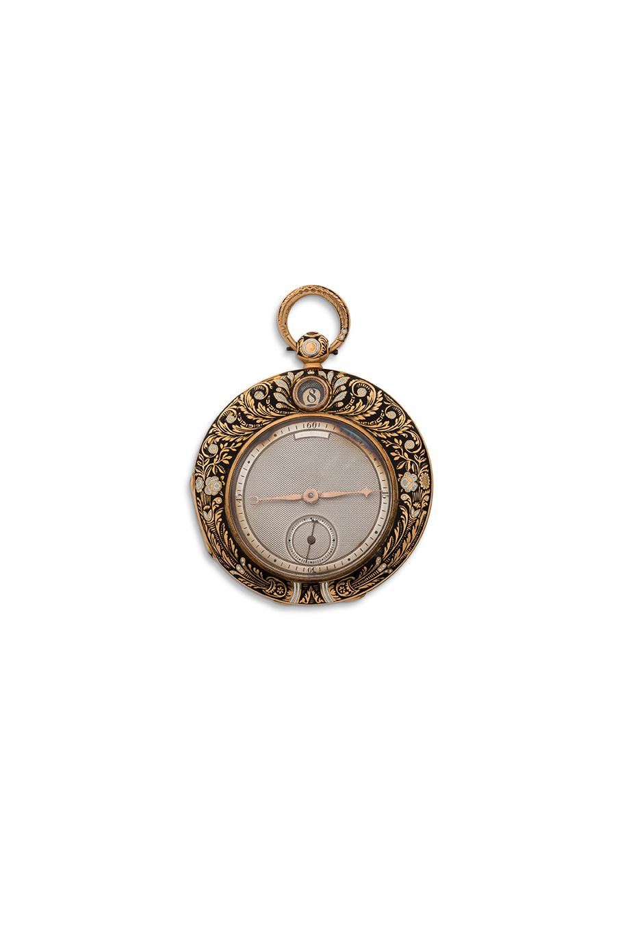 LE SIEUR, Paris 
Reloj de oro esmaltado con hora saltante



Caja con bisagra, c&hellip;