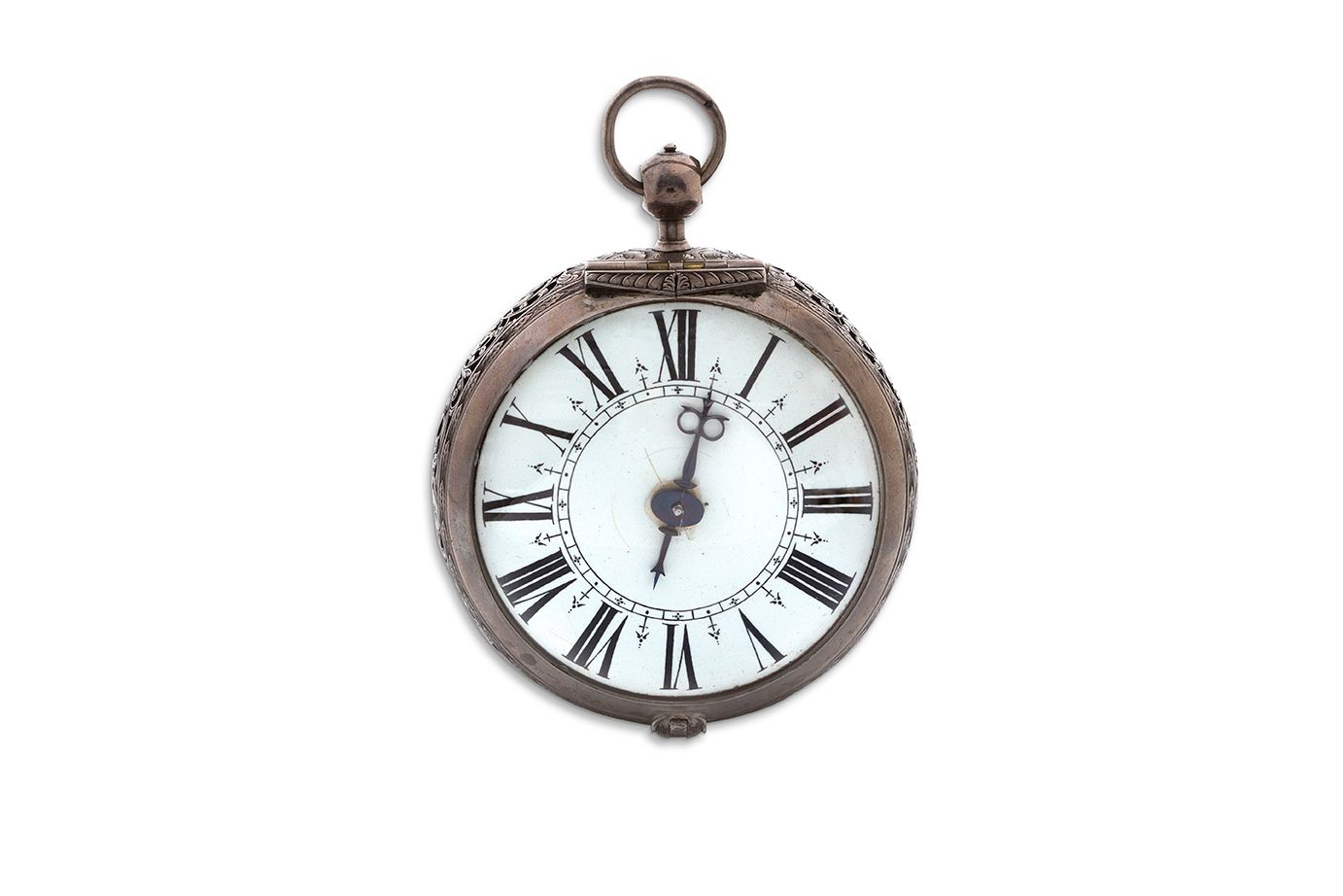 NICOLAS GRIBELIN, Paris 
Silver carriage watch with a single hand and alarm func&hellip;
