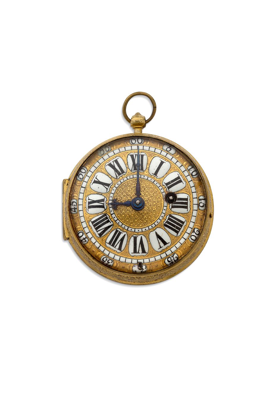 CLOUZIER, Paris 
Onion watch in gilt metal



Case on hinge, the caseband decora&hellip;