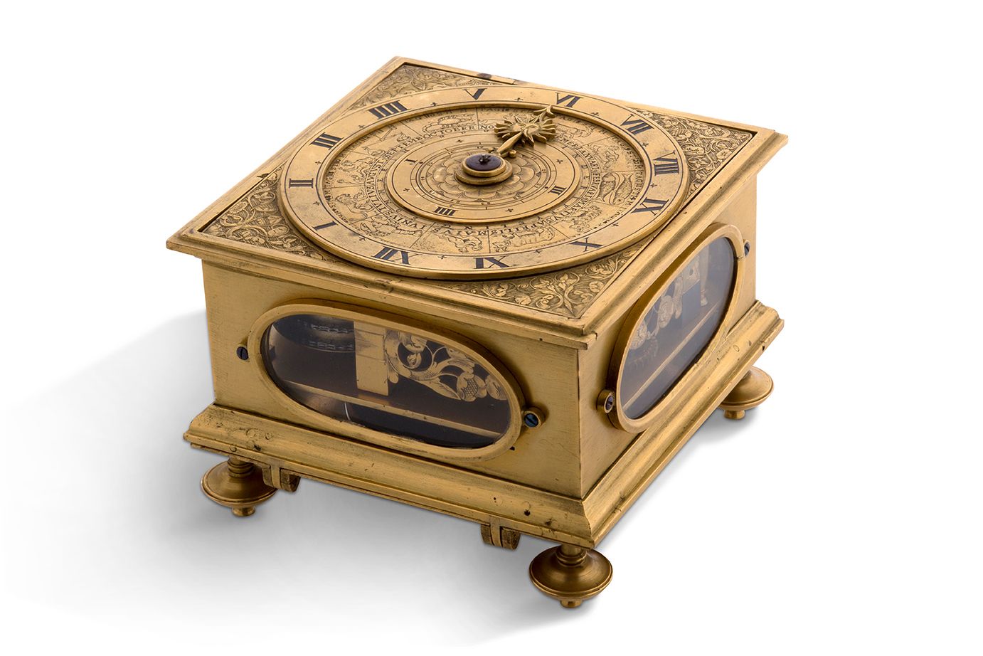 CONSTANCE, Allemagne du Sud 
Table clock with complete calendar and zodiac signs&hellip;