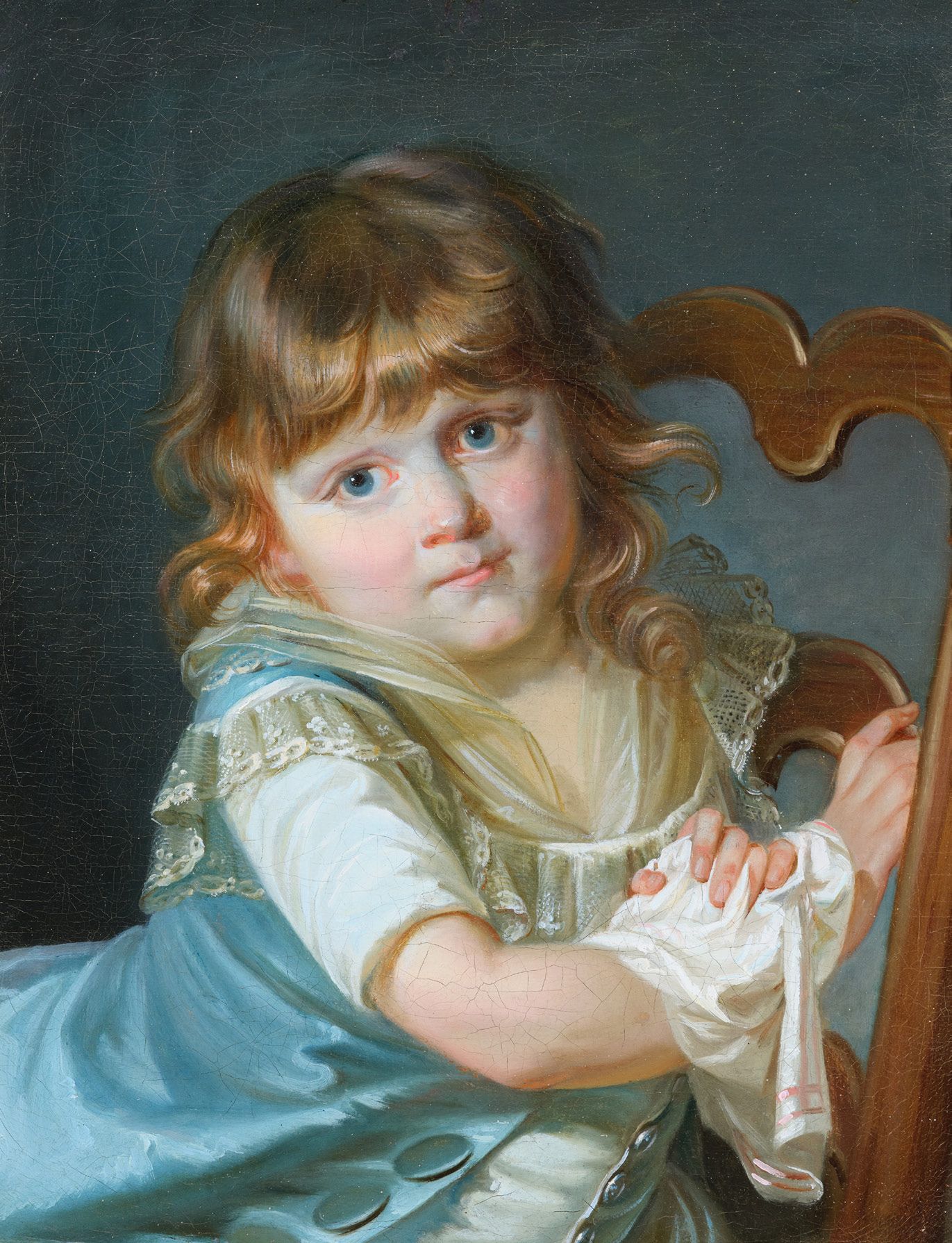 ATTRIBUÉ À JEANNE-PHILIBERTE LEDOUX PARIS, 1767 -1840 
Ritratto di una bambina 
&hellip;