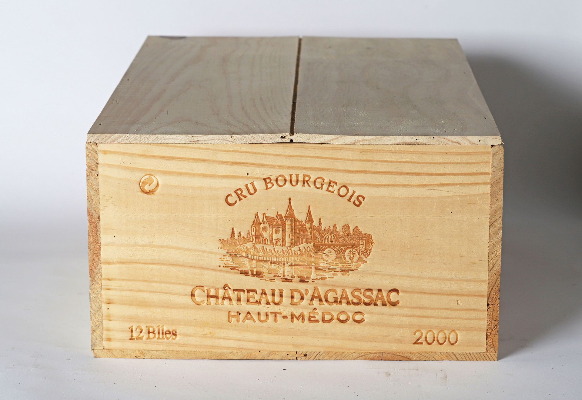 Null 12 B CHÂTEAU D'AGASSAC (caja de madera original) - 2000 - Haut-Médoc