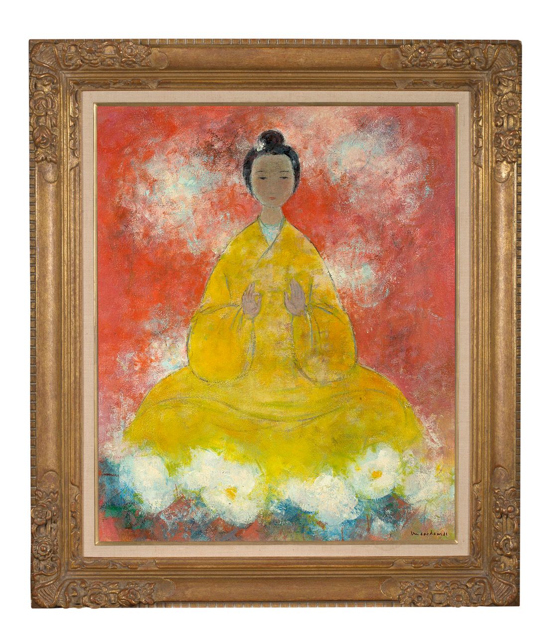 VŨ CAO ĐÀM (1908-2000) Divinité, 1981
Oil on canvas, signed and dated lower righ&hellip;