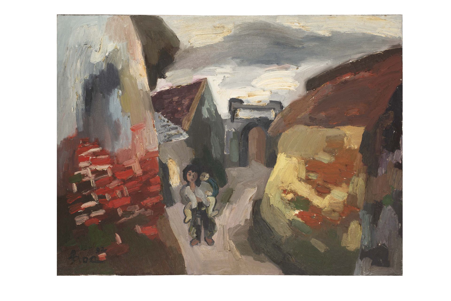 BUI SUOI HOA (né en 1957) * Mère et enfant, 1992
Oil on canvas, signed and dated&hellip;