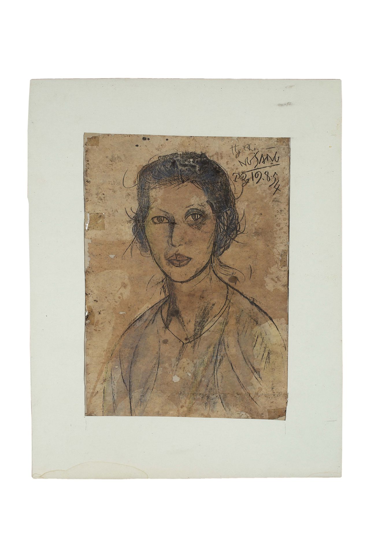 NGUYEN SÁNG (1923-1988) * Portrait de femme, 1954
Print rehanced, signed and dat&hellip;