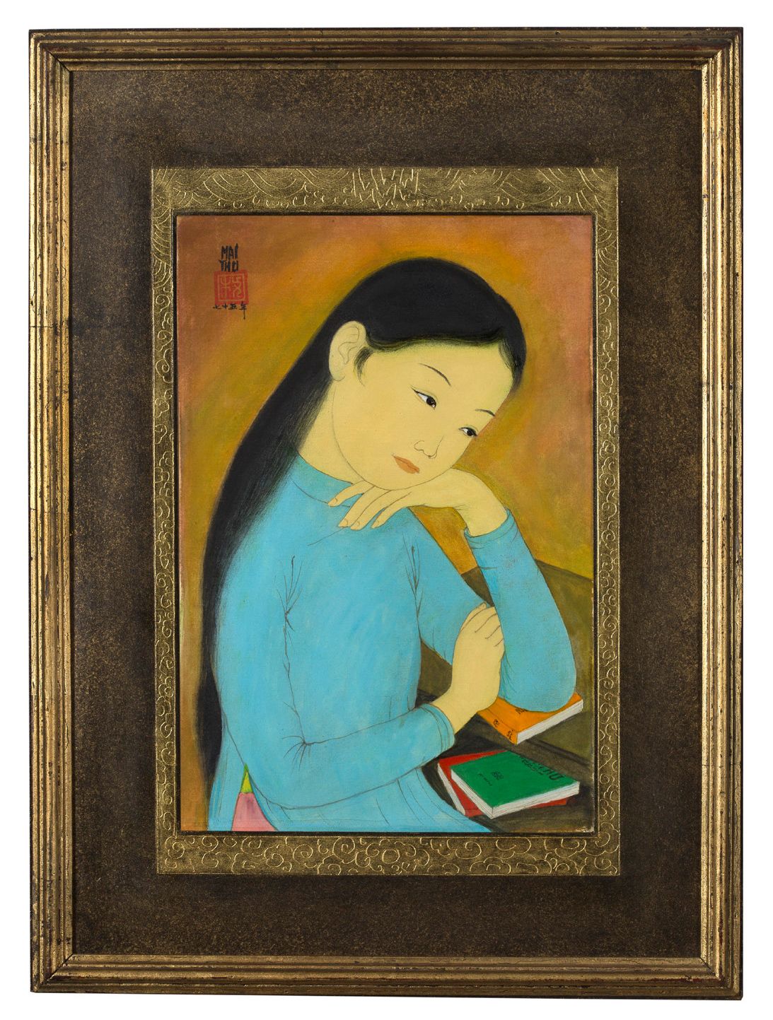 MAI TRUNG THỨ (1906-1980) Rêverie, 1975
Encre et couleurs sur soie, signée et da&hellip;