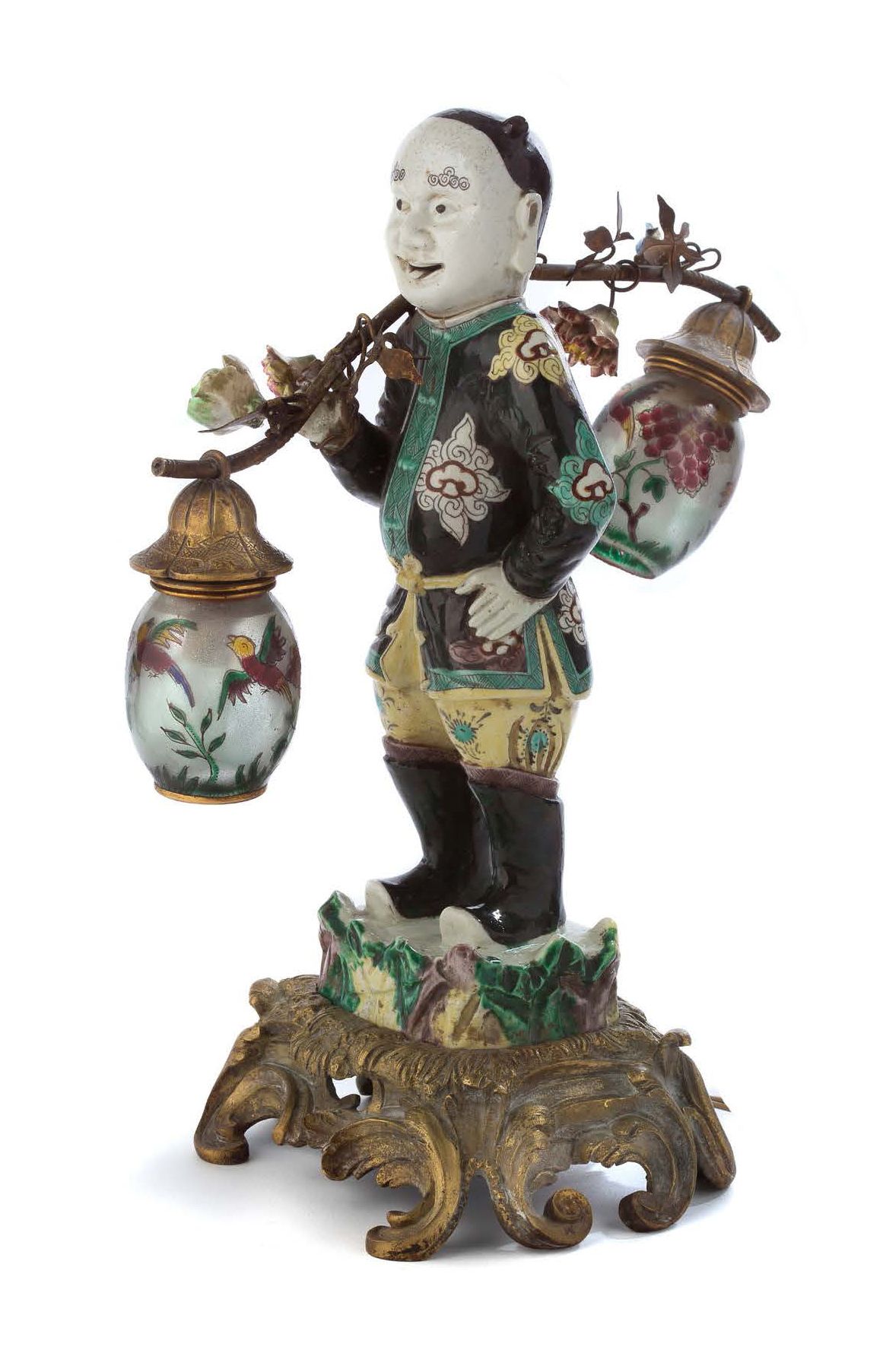 CHINE DYNASTIE QING, PÉRIODE KANGXI (1661 - 1722) Figura de sirviente en biscuit&hellip;