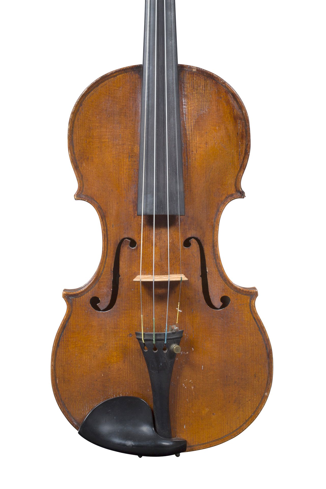 Null 法国小提琴 19世纪
带有巴黎Gand et Bernardel Frères公司的天书标签
台面、右上角和右上角夹板上有修复痕迹 
背面有357毫米