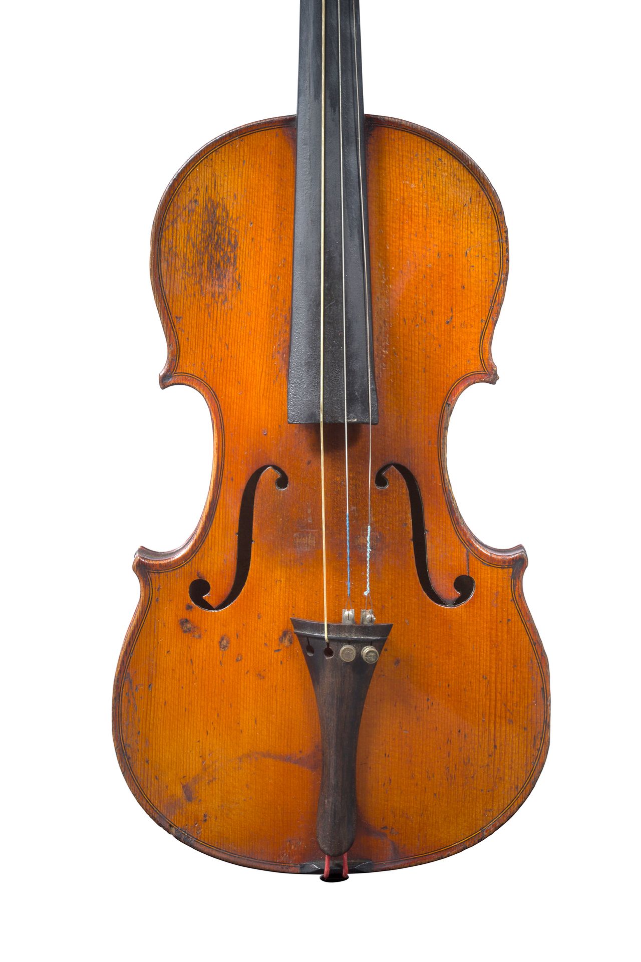 Null 20世纪初米勒库尔制造的研究型小提琴
工业工厂
带有斯特拉迪瓦里的标签副本
顶部有修复的痕迹
背面右上角缺失 
背面361毫米