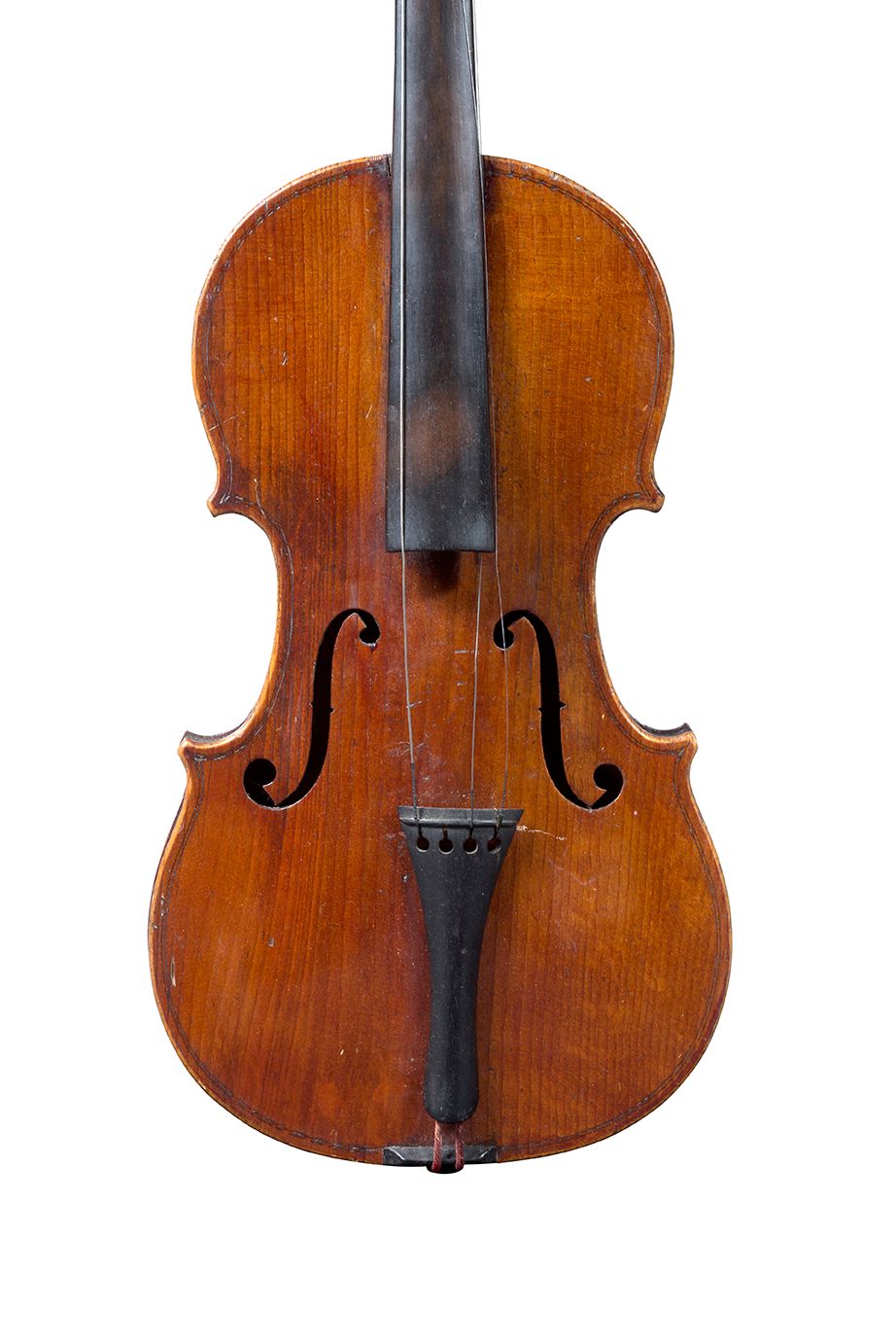 Null 学习小提琴
工业化生产的，不穿线的
琴颈上有结
状况良好 
背面362毫米