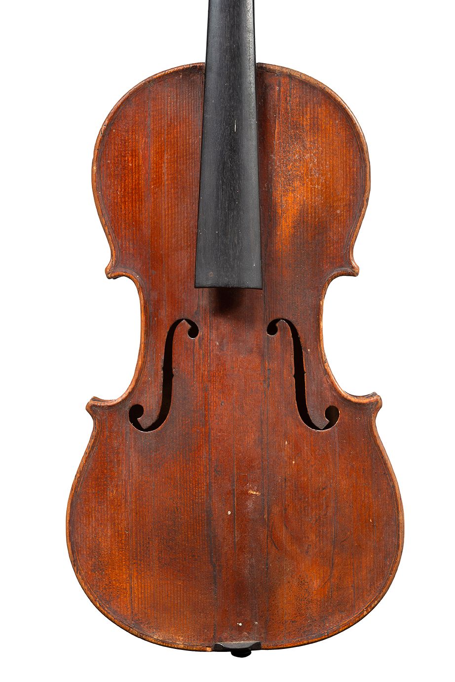 Null 1780年左右制作的法国小提琴
带有Nicolas Mathieu的铁印
顶部有多处断裂，包括一个断裂的琴心和一个断裂的琴杆，背面有撕裂痕迹 
背面有&hellip;