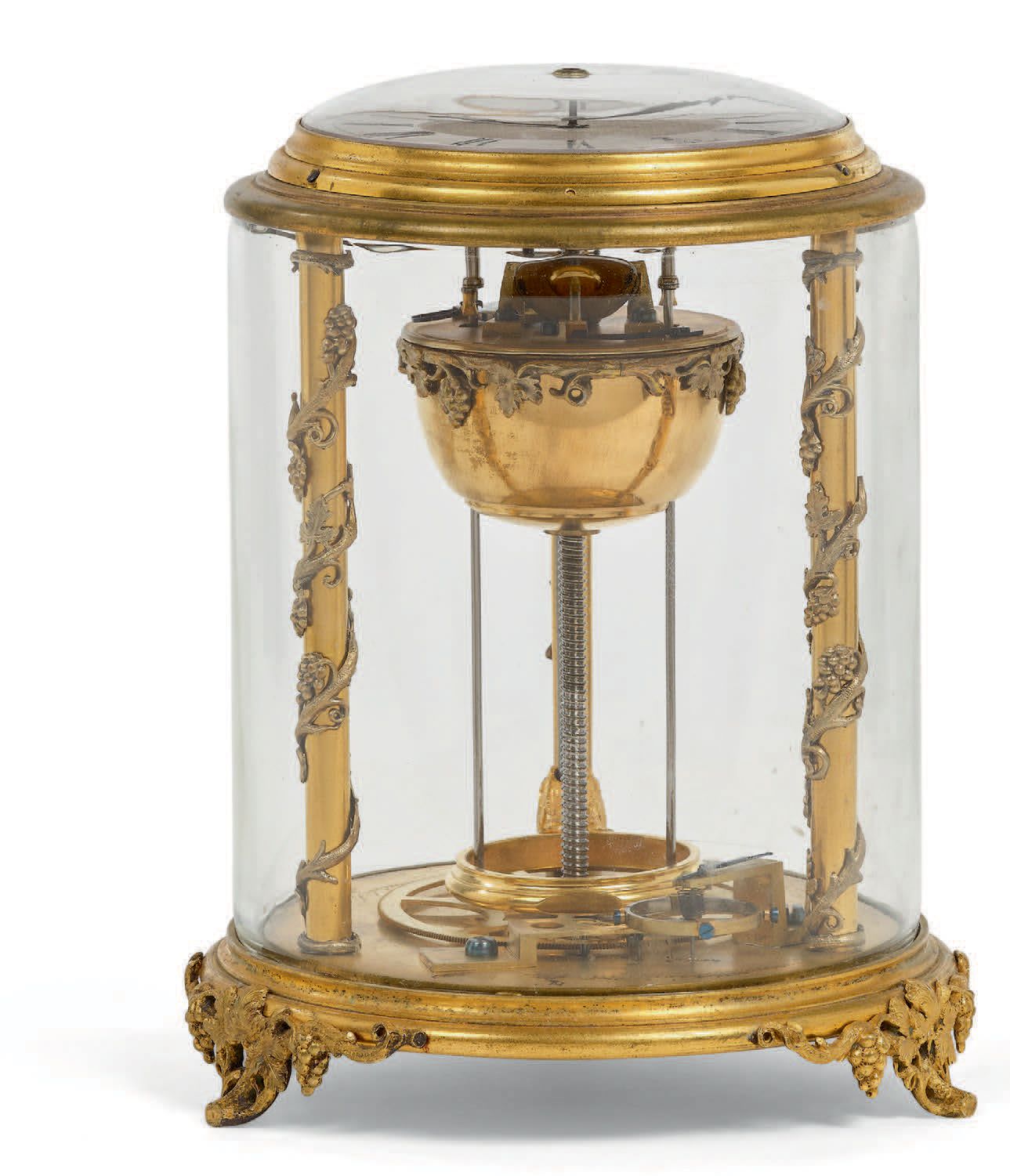 JAMES TUERLINGX - Patent Jan. 6, 1857 Horloge de table 
en métal doré basé sur l&hellip;