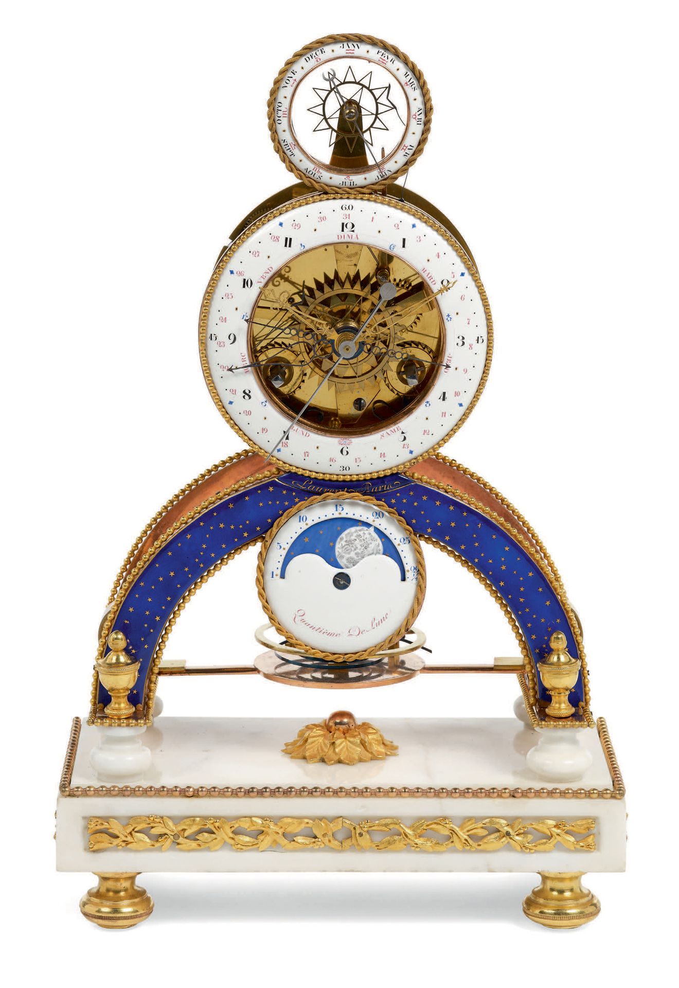LAURENT à Paris - Les émaux attribués à Joseph COTEAU Fin XVIIIe siècle Reloj es&hellip;