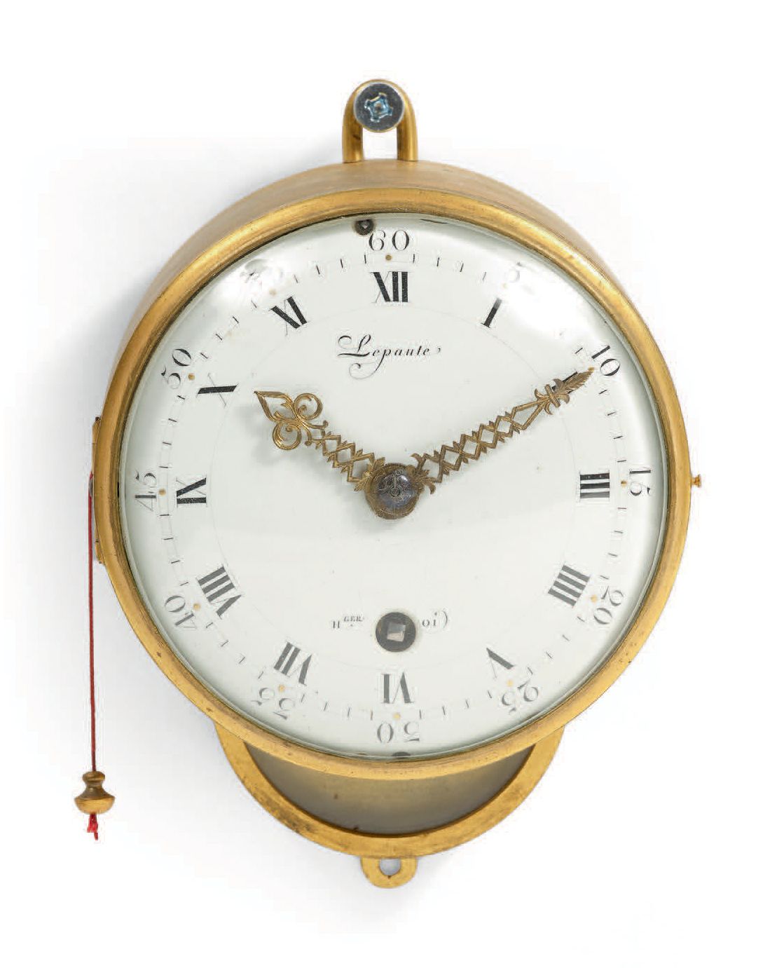 LEPAUTE, Horloger du Roi - Fin XVIIIe siècle Orologio da alcova "Bull's eye" con&hellip;
