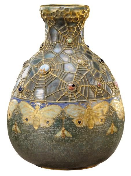 Null AMPHORA «Grès bijou» Important vase à corps ovoïde et col évasé en grès de &hellip;