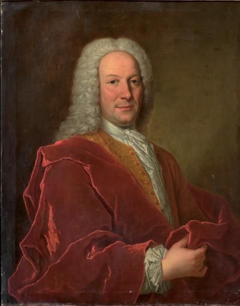 Attribué à Donat NONOTTE (1708-1785) Portrait « dit » d'un échevin de Reims Toil&hellip;
