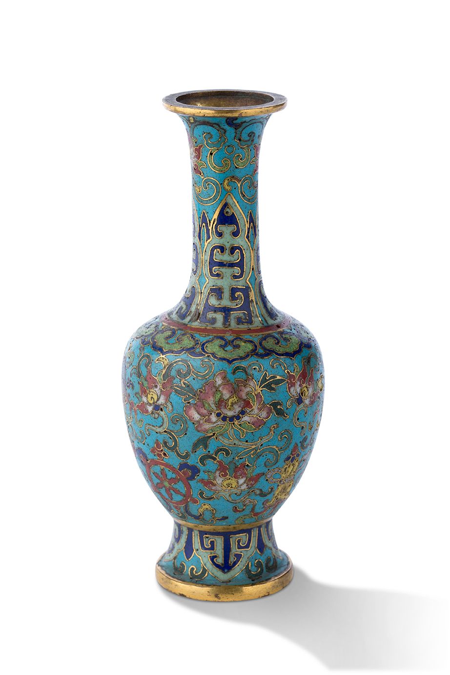 CHINE DYNASTIE QING, ÉPOQUE QIANLONG (1735-1796) Small bottle vase
In gilt bronz&hellip;
