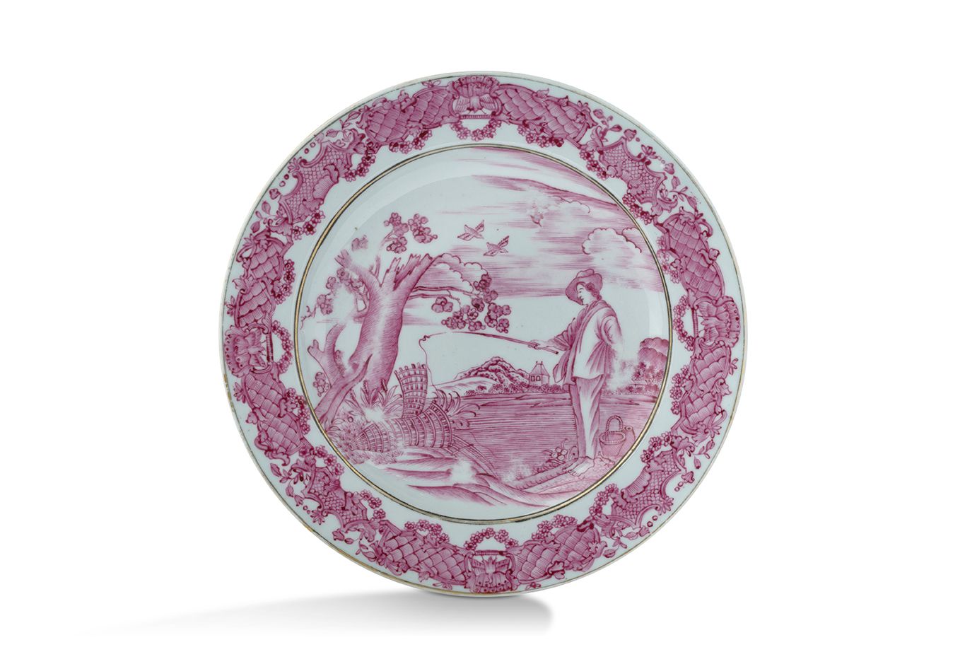 CHINE DYNASTIE QING, ÉPOQUE QIANLONG (1736-1795) Assiette
En porcelaine émaillé &hellip;
