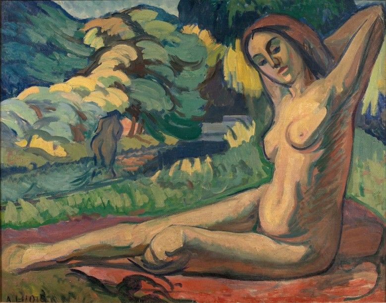 André LHOTE (1885-1962) 
Les baigneuses, circa 1908-1909
Huile sur toile, signée&hellip;