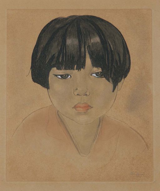 Alix AYMÉ (1894-1989) Portrait d'une jeune vietnamienne, vers 1930
Eau-forte réh&hellip;