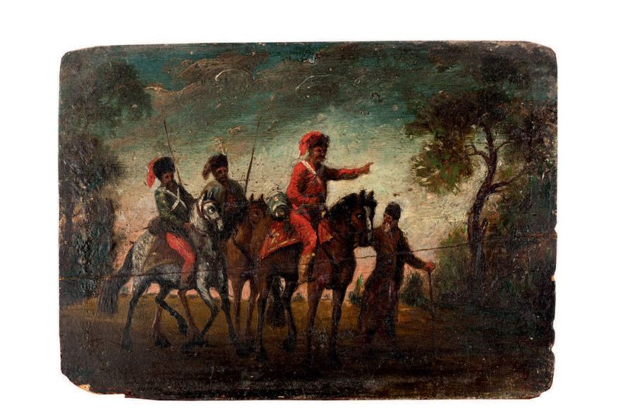 ALEXANDRE OSSIPOVITCH ORLOWSKY (1777-1832), ATTRIBUÉ À Cavaliers cosaques
Huile &hellip;
