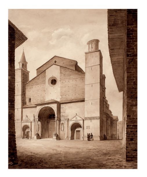 Null 2 FEUILLES
A. JOSEPH FRÉDÉRIC DEBACQ (1800 - 1892)
L'église de Borgo San Do&hellip;