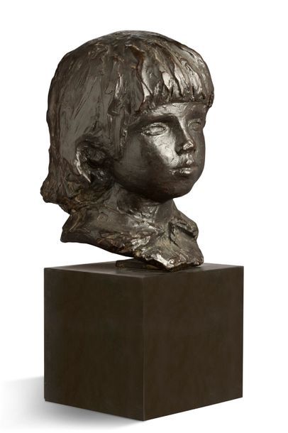 Auguste RENOIR (1841-1919) 
Coco
Bronze, signé sur le col. Numéroté 11/30 et mar&hellip;