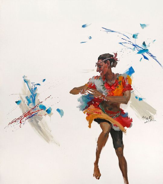 CHEN JUNMU (NÉ EN 1967) Passionate African Dance Series. 11, 2012
Huile sur toil&hellip;