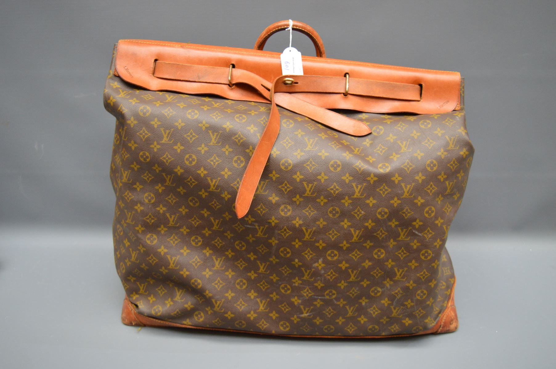 Louis Vuitton Steamer travel bag in monogrammed canvas 6…