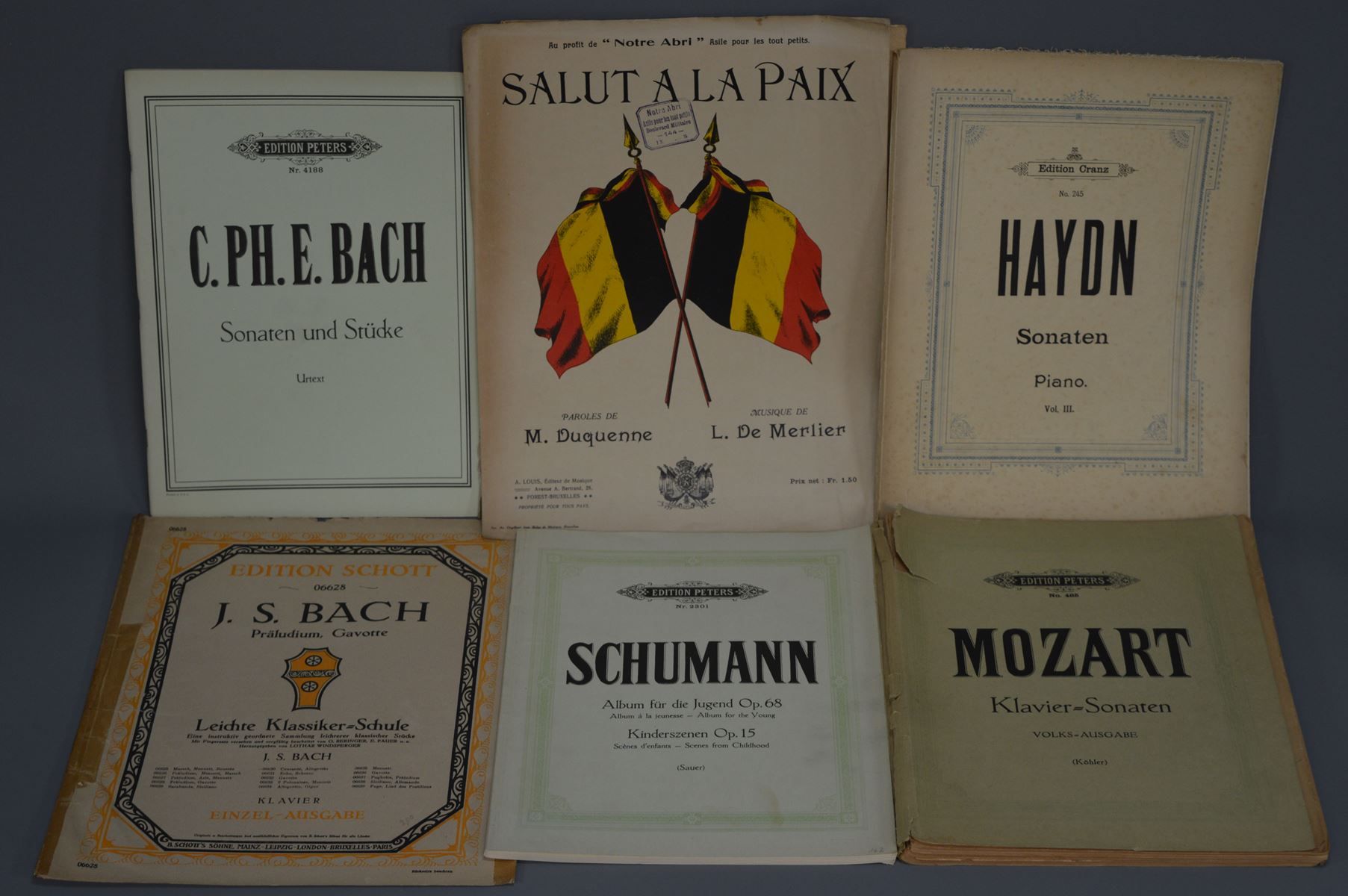 Null Lot de partitions de musique pour piano varia (Mozart, Schumann, Haydn, Bee&hellip;
