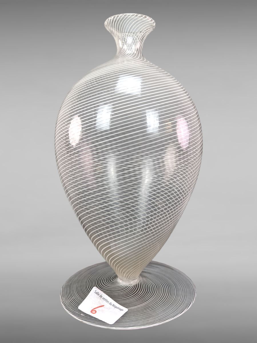 Null Murano - jarrón soliflore circa 1950 - 23 cm