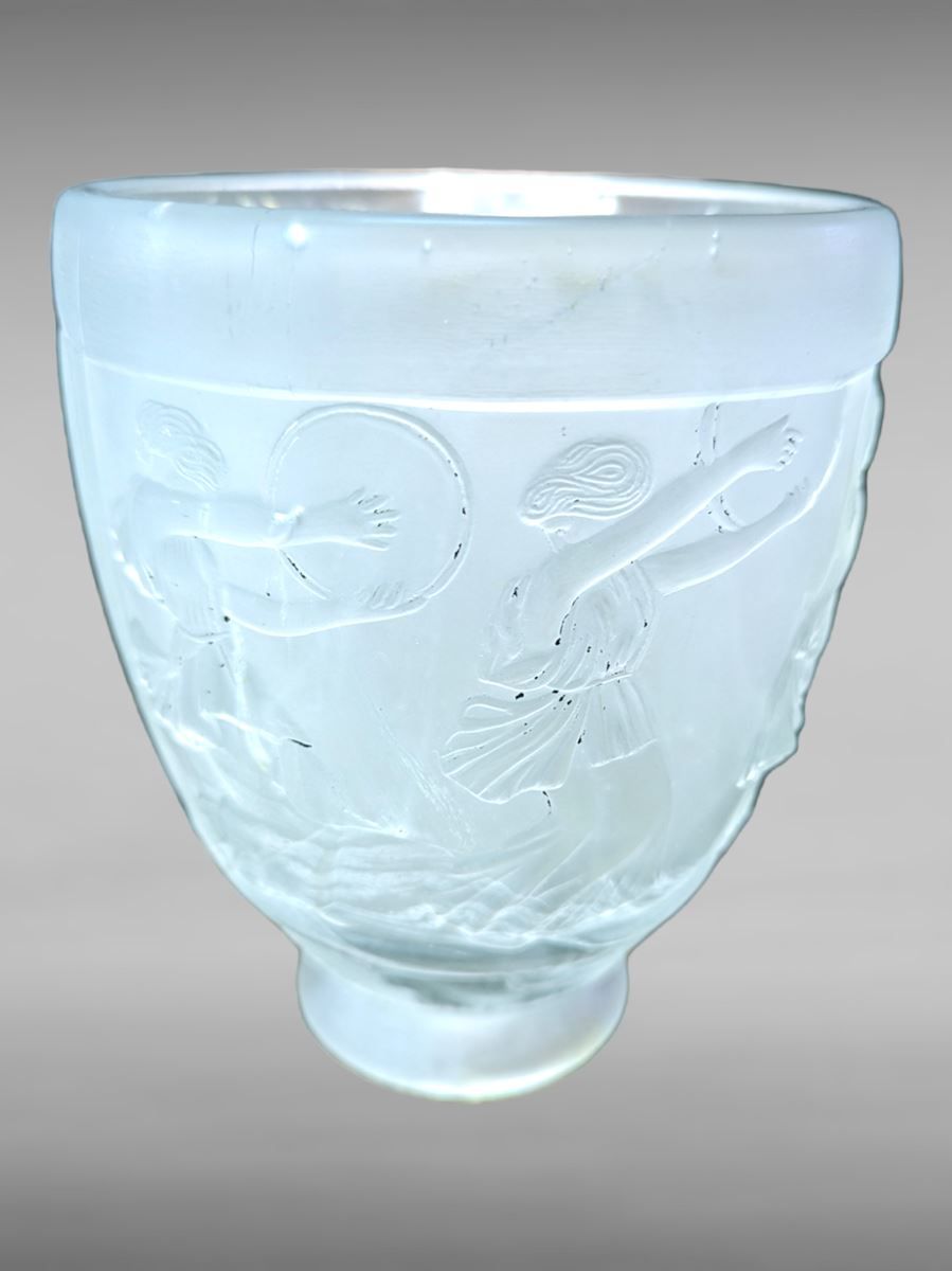 Null Jarrón de cristal de Georges de Feure - 14 cm