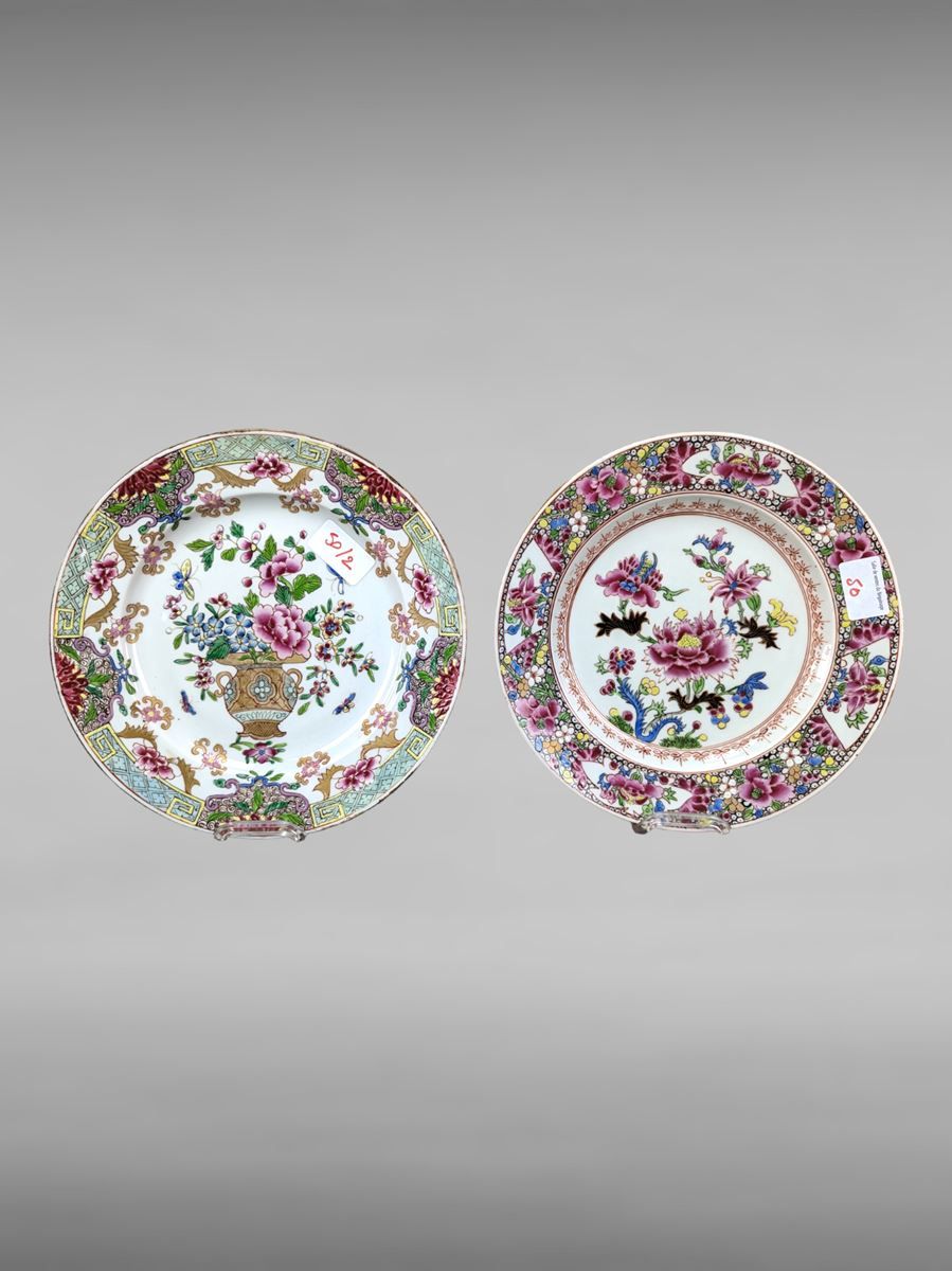 Null 2 platos China siglo XIX - D23 cm